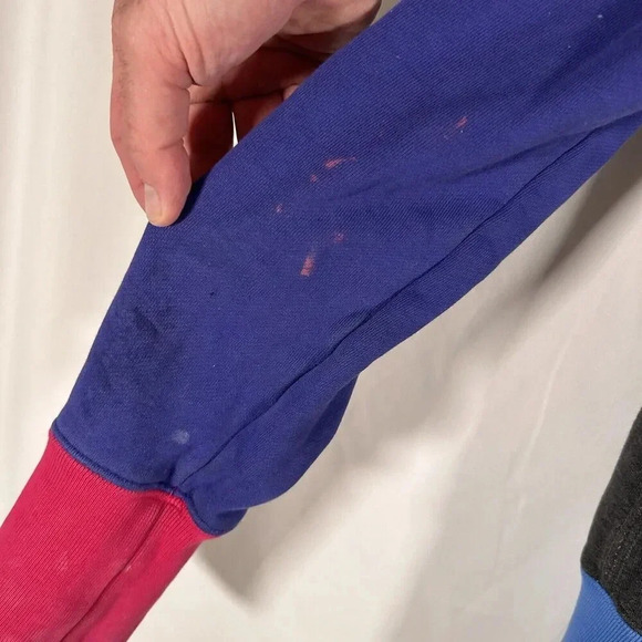 Nike Hoodie Women's Large Grey Purple Full Zip Drawstring Pockets Cotton Sweater - Picture 6 of 12